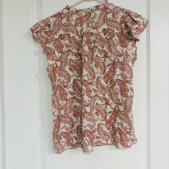 NWOT Women's RACHEL Rachel Roy Paisley Blouse‎ - Size Small Multicolored - Picture 5 of 7